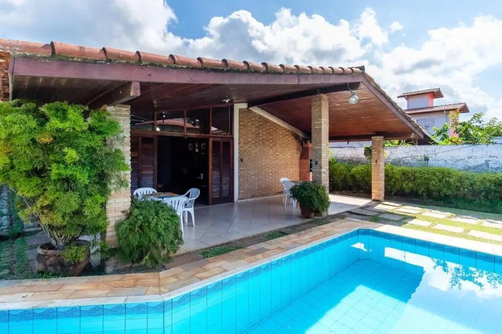 Bh4 - Bh4: Casa Com Piscina Ao Lado Da Praia Grande ウバトゥバ エクステリア 写真